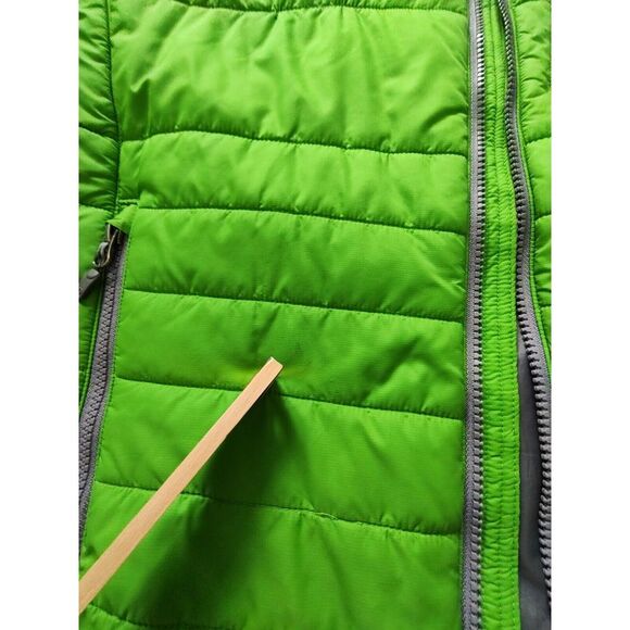 Marmot Jacket Women's M Green Long Sleeve Full Zip Mock Neck Puffer *Stains - Picture 6 of 16